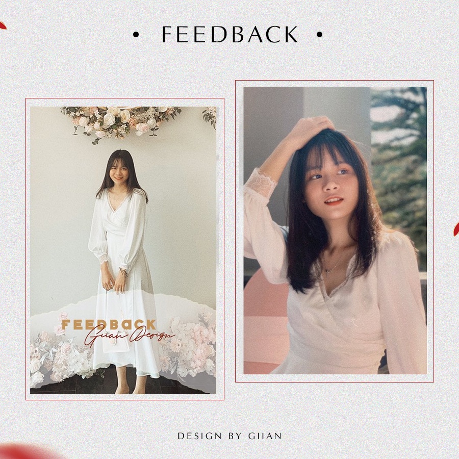 Váy trắng dự tiệc dáng dài cổ V phối ren thiết kế chính hãng GIIAN, đầm cô dâu lụa đính ngọc tinh tế - V2095 | BigBuy360 - bigbuy360.vn