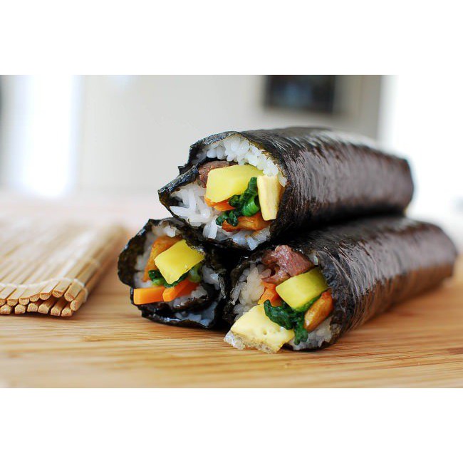 Rong biển cuộn cơm,kimbap Hàn Quốc loại ngon 10 lá