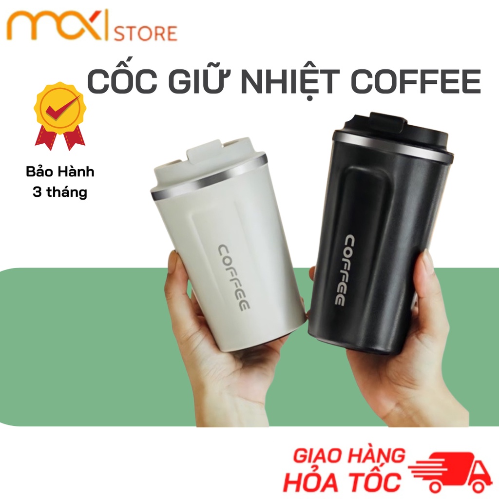 [ BẢO HÀNH 3 THÁNG ] Cốc Giữ Nhiệt 510ml Fan House Ly Coffee Holic Inox 304