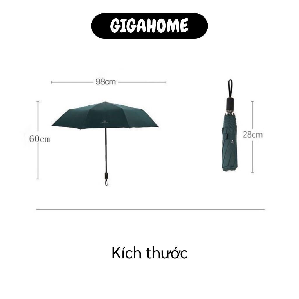 Dù Đi Mưa GIGAHOME Ô Gấp Gọn 4 Lớp Không Thấm Nước, Chống Nắng, Chống Tia UV Nhỏ Gọn 7291