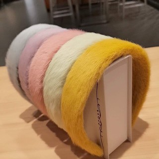 🍰Bờm tóc lông thỏ mịn bản to,băng đô cài tóc