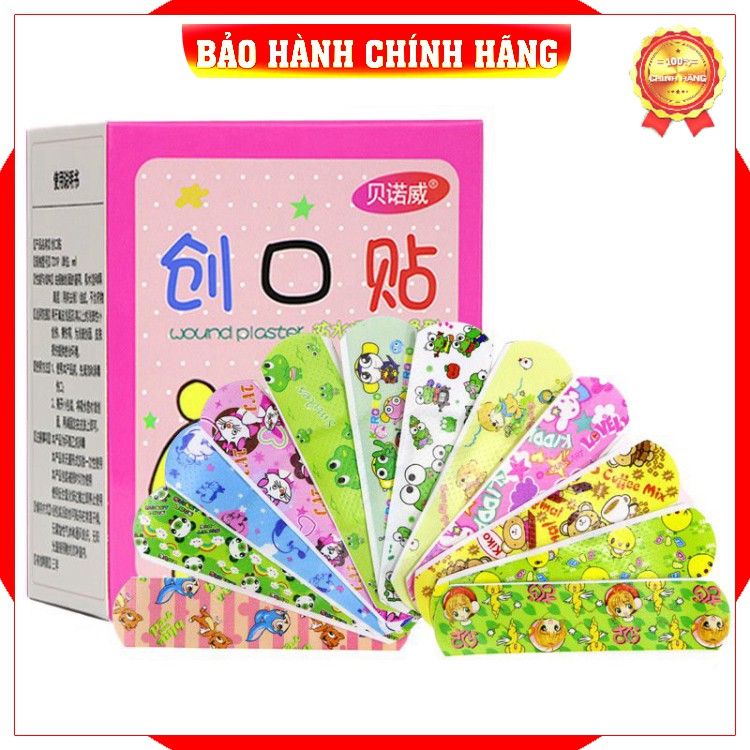 [Hàng loại 1]  Băng gâu dán băng keo cá nhân cute dễ thương hoạt hình ngộ nghĩnh cho bé - hộp 120 miếng