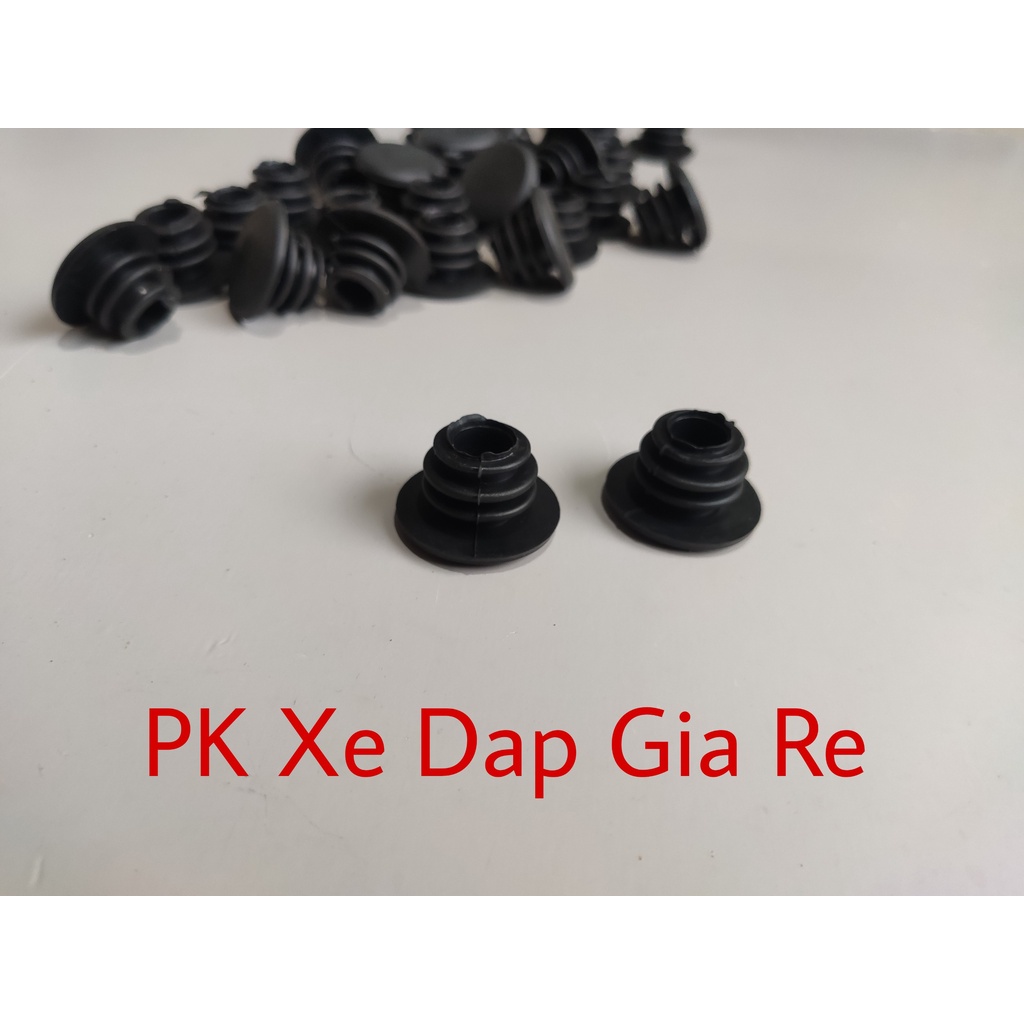 Sét 2 nút bịt ghi đông xe đạp bằng cao su, Nút bịt đầu tay lái xe đạp