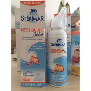 Xịt Mũi Cá heo Cam Sterimar Nhập Khẩu Pháp