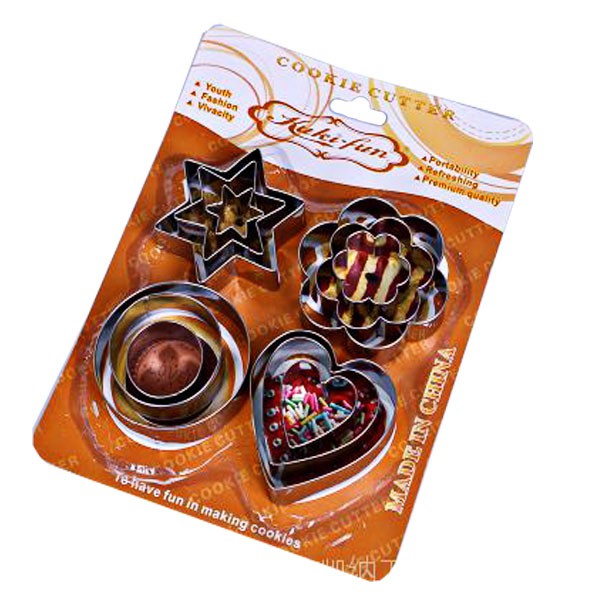 SET 12 KHUÔN NHẤN COOKIE INOX