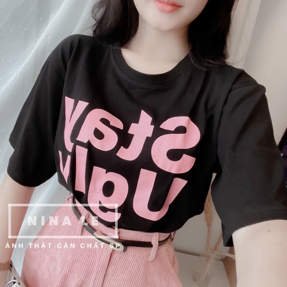 SET ÁO THUN ĐEN CHỮ HỒNG MIX QUẦN SOOC NHUNG TĂM KÈM ĐAI SIÊU HOT - Sỉ Ngọ