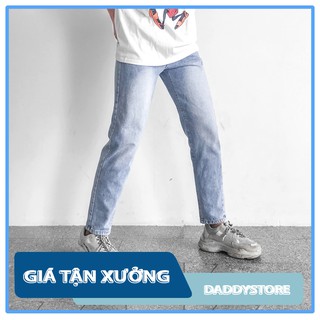 Quần jean nam ống rộng xanh nhạt ✅ form baggy ✅ hình chụp thật ✅Daddyst