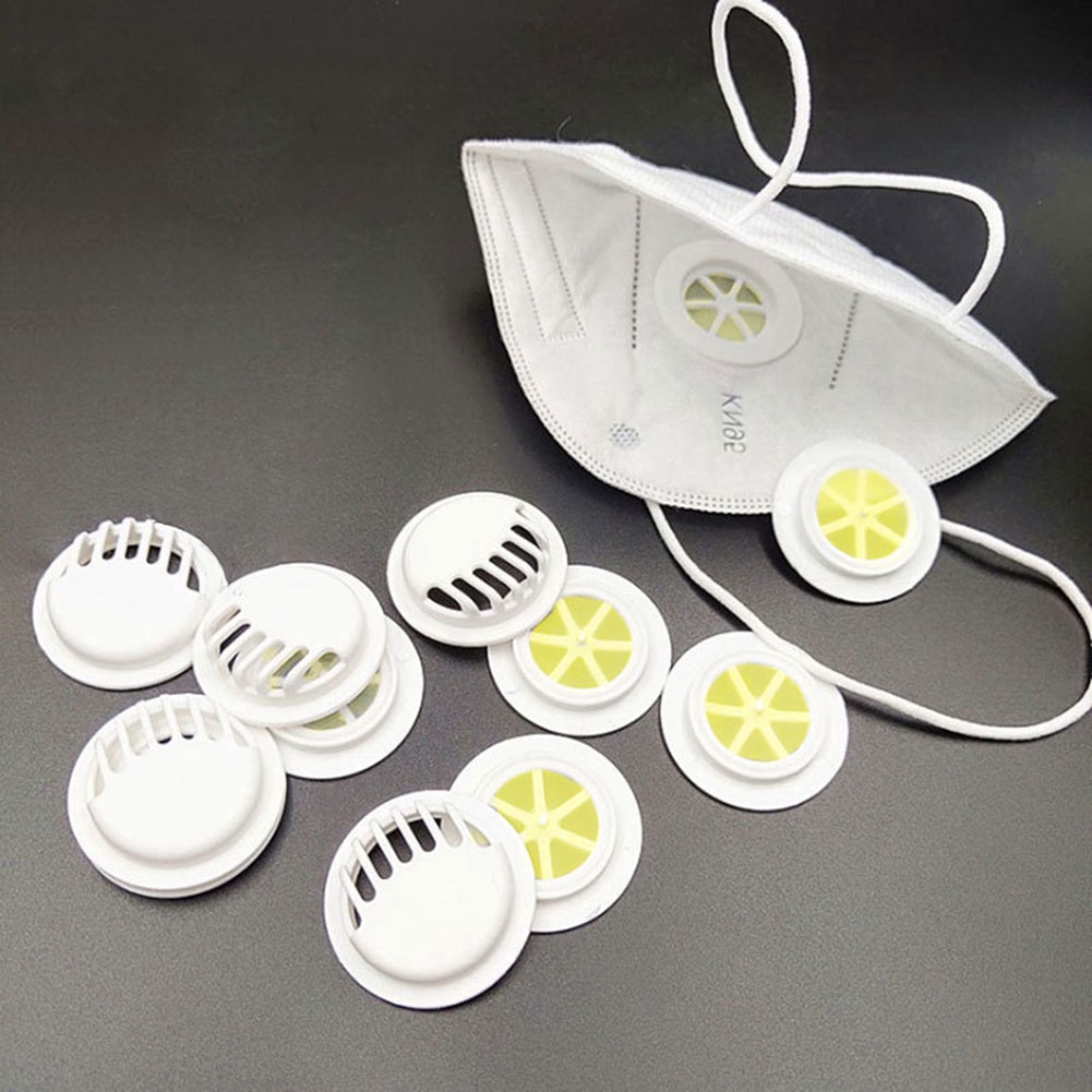 (Hàng Mới Về) Set 10 Khẩu Trang Kn95 Thoáng Khí Có Van Thở Thay Thế