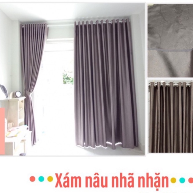 Rèm Cửa Sổ Cao Cấp, Rèm Cửa Chống Nắng 96%, Vải Treo Tường Trang Trí Decor Cửa - REMCUAPHUONGDONG