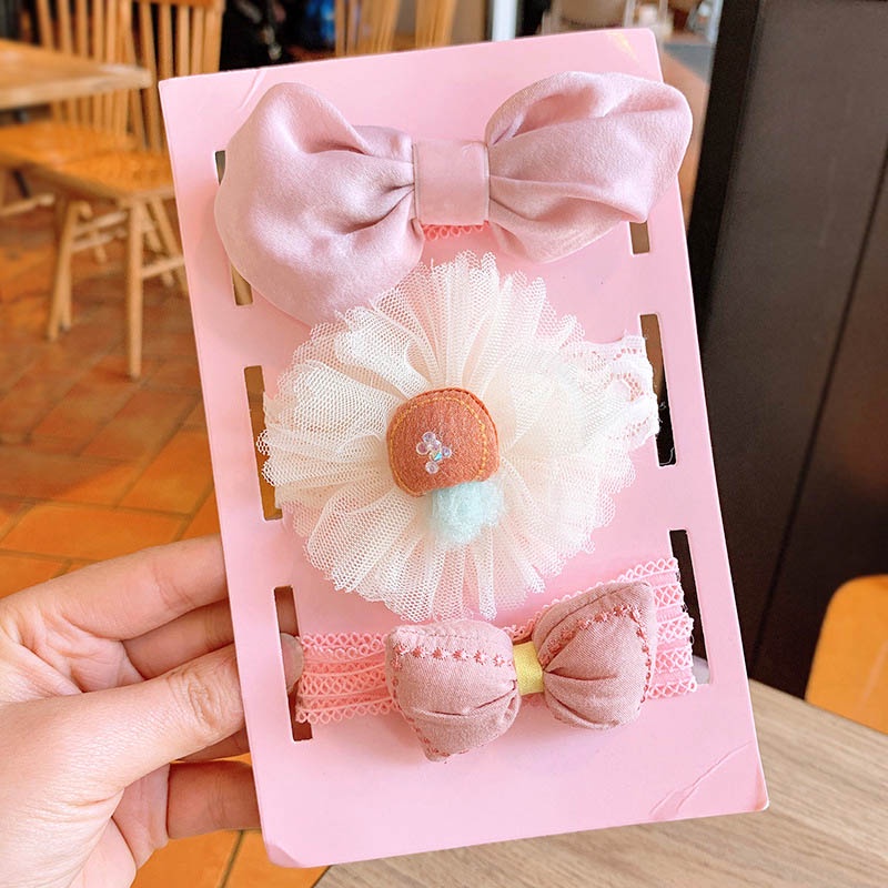 Set 3 Băng Đô Nơ Xinh Xắn Dành Cho Bé Gái