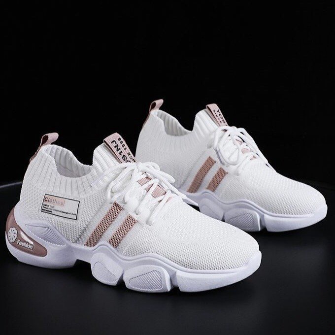 [Mã FAGREEN245 giảm 10% tối đa 30k đơn từ 99k] Giày thể thao cổ chun ba vạch kẻ mẫu mới ms 8907 | BigBuy360 - bigbuy360.vn