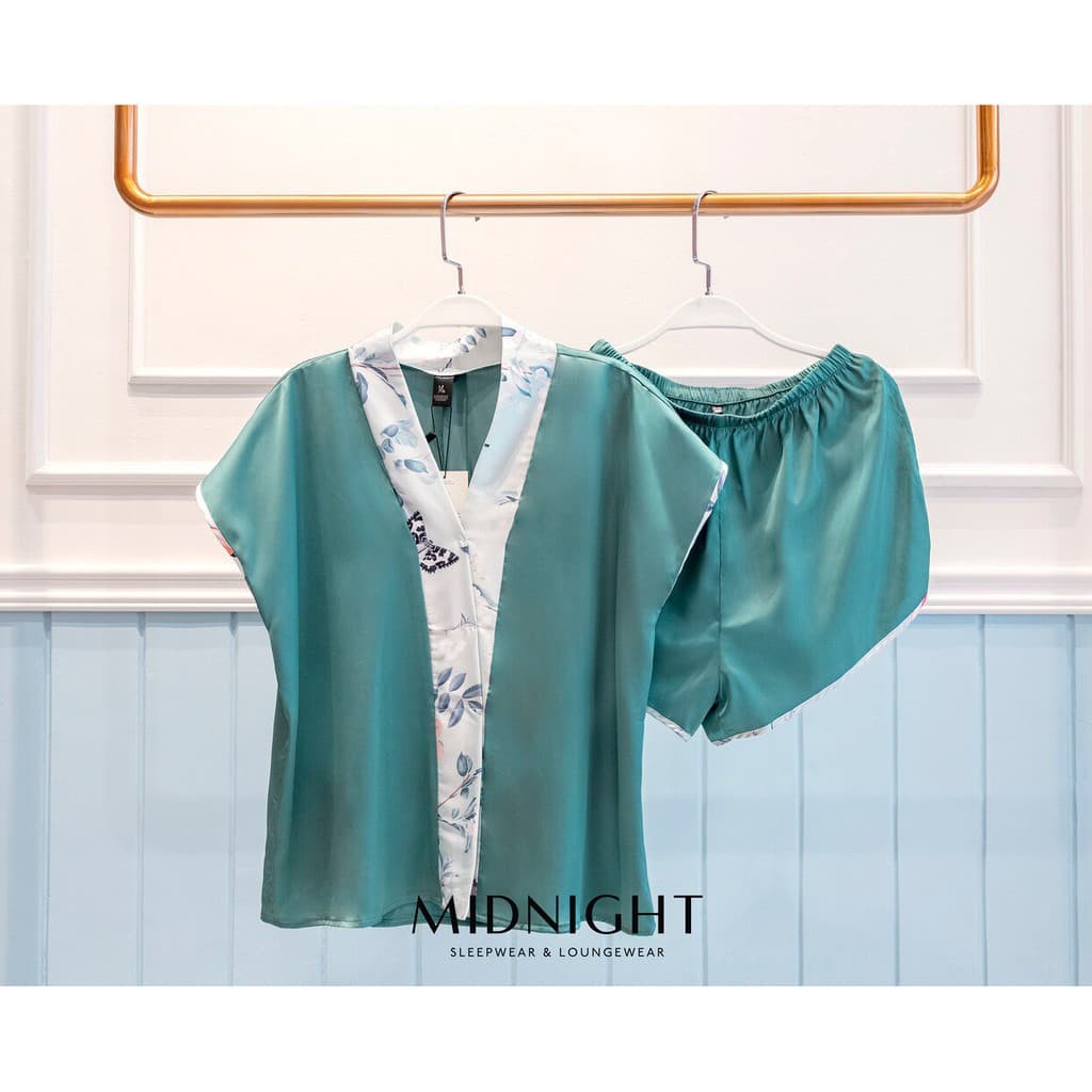 Đồ ngủ mặc nhà Set ngắn viền hoa - Midnight Sleepwear | BigBuy360 - bigbuy360.vn