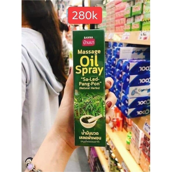 Dầu xoa bóp plai gừng dạng xịt thái lan