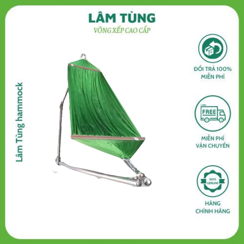 Võng lưới 2 lớp cán thép dài 50 cm,  khổ siêu lớn, lưới siêu dày, hàng xuất khẩu  hiệu Lâm Tùng