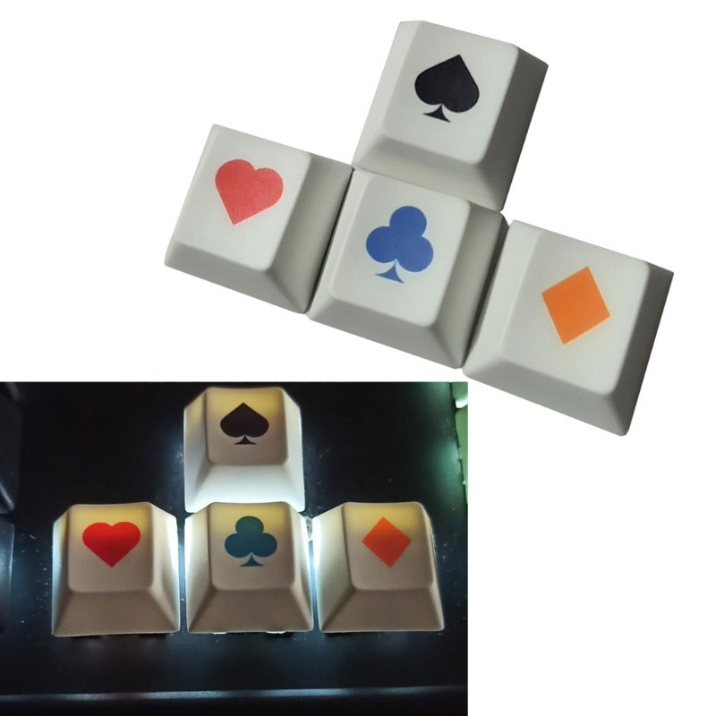 Set 4 Nắp Bọc Phím Bàn Phím Cơ Chơi Game Pbt Oem Hình Mũi Tên