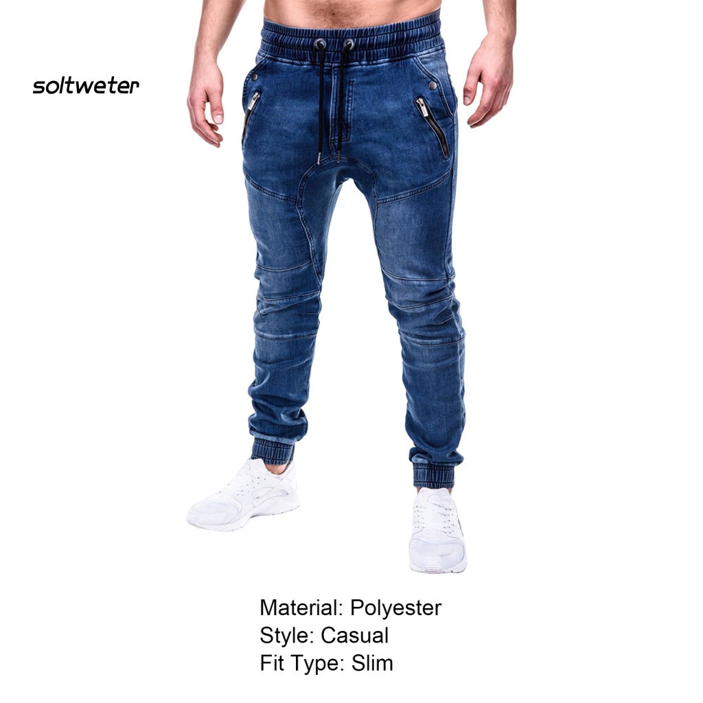 Quần Denim Lưng Thun Phối Túi Thời Trang Mùa Hè Cho Nam