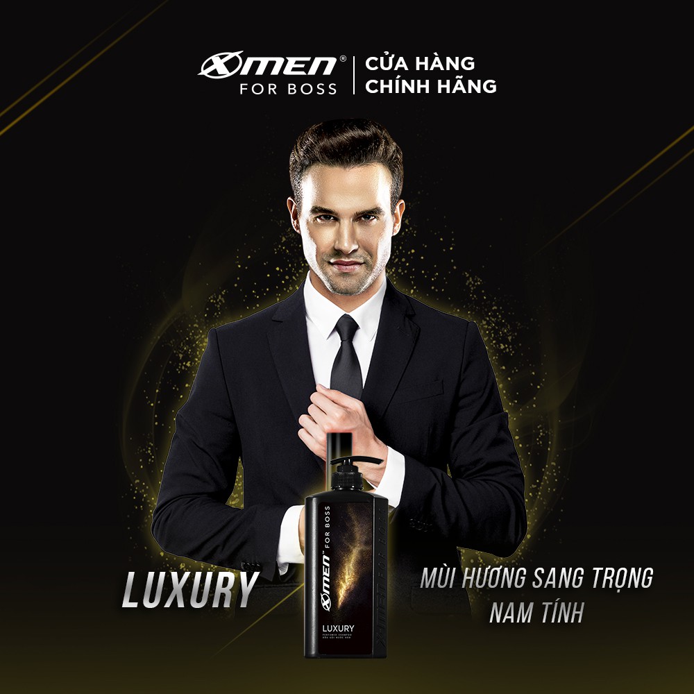 [Mã COSXMEN91 giảm 8% đơn 150K] [Mới] Dầu gội X-Men for Boss Luxury 650g + Sữa tắm nước hoa X-Men for Boss Luxury 650g