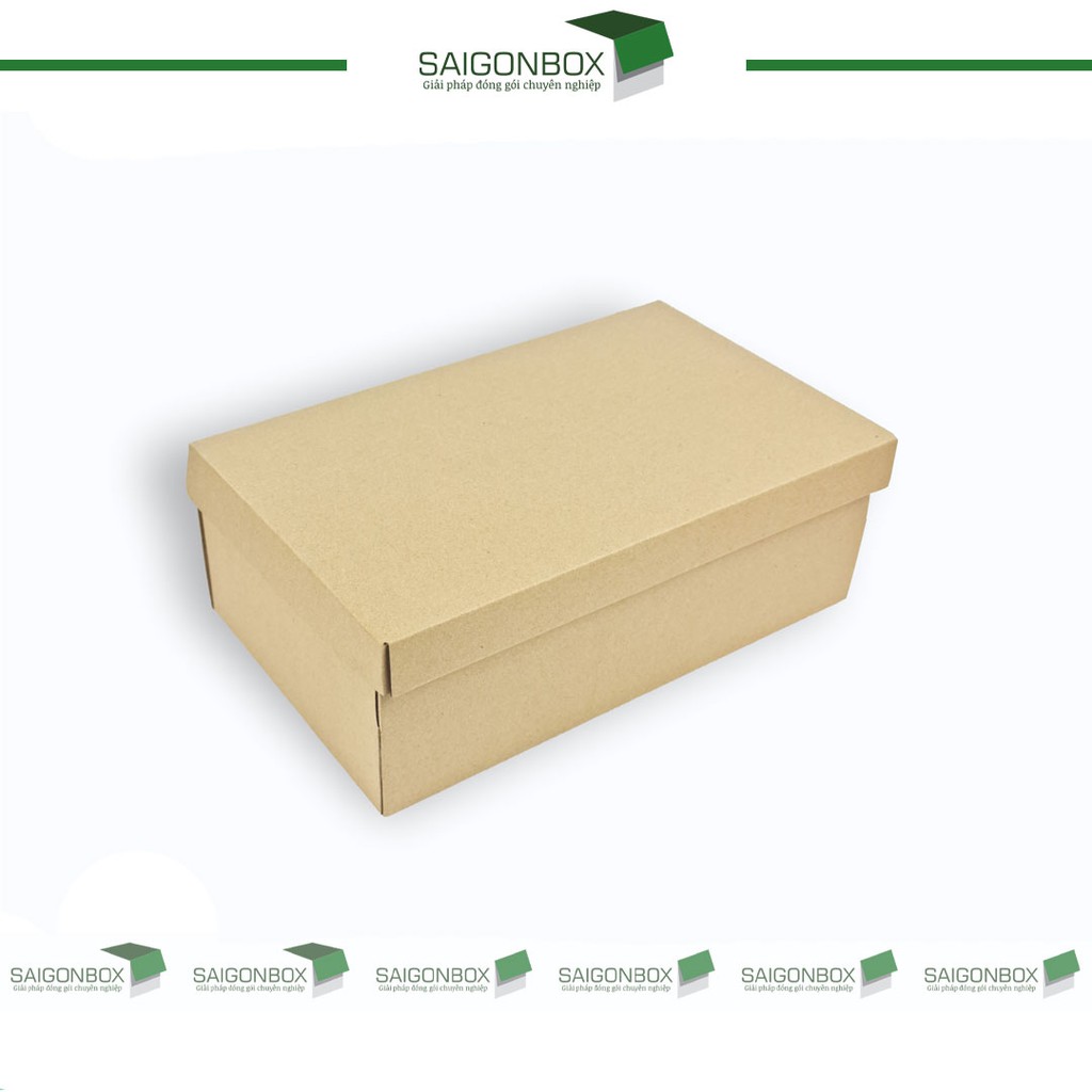 Combo 100 thùng hộp carton đựng giày dép size 30x20x10 cm