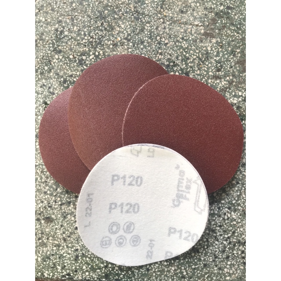 Nhám dán tròn 5 inch lông - nhám dán 125mm dán lồng