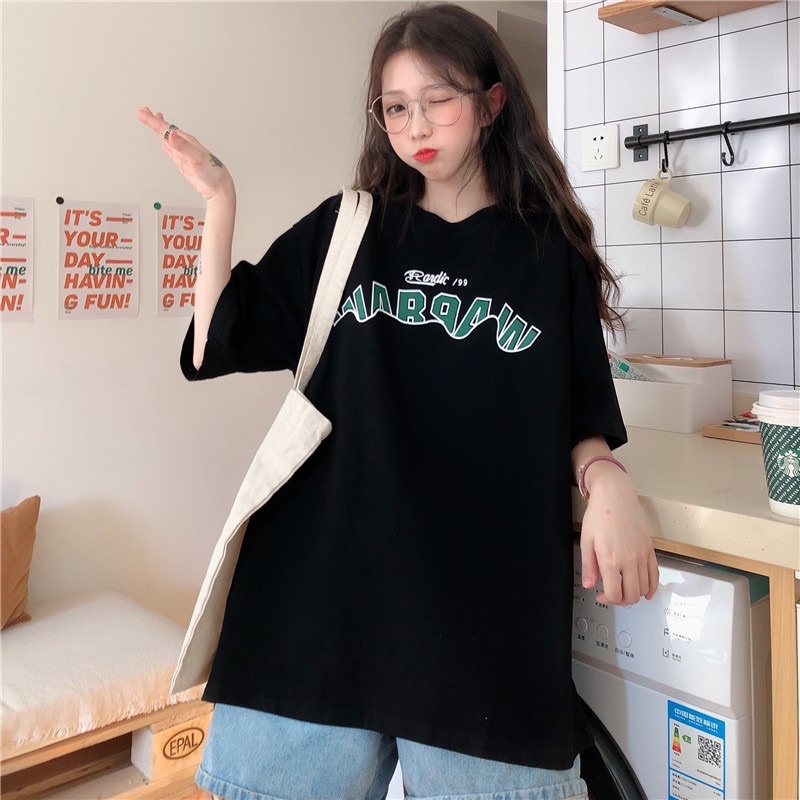 Áo thun tay lỡ, áo phông form rộng chất cotton in hình uban