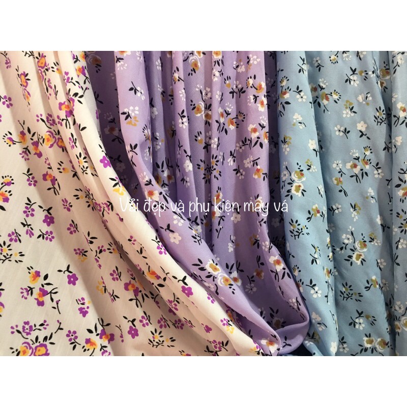 Vải Đũi Hoa Nhí chất mát và đẹp