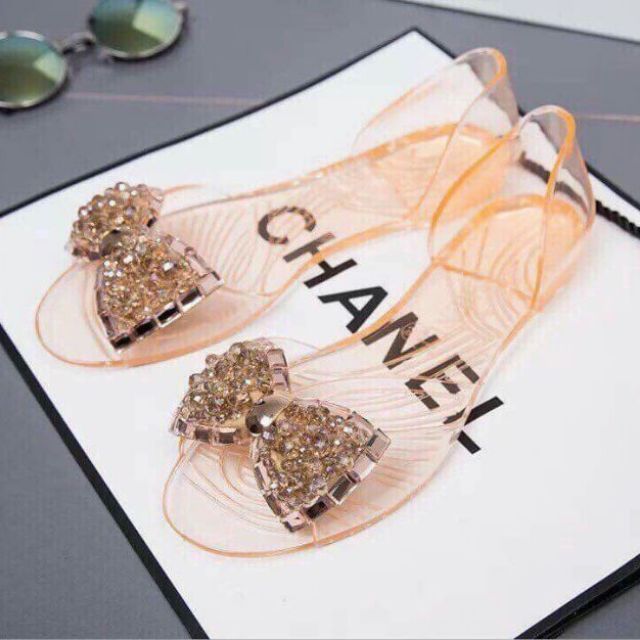 Giày nơ đính đá