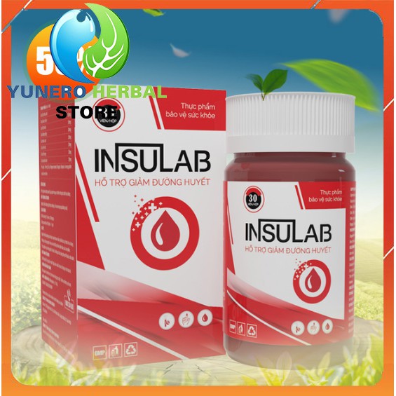 Viên Nang Hạ Đường INSULAB - Hỗ Trợ Hạ Đường Huyết Ổn Định Chỉ Số Đường Ngừa Biến Chứng Lâu Dài - CHÍNH HÃNG 30 VIÊN