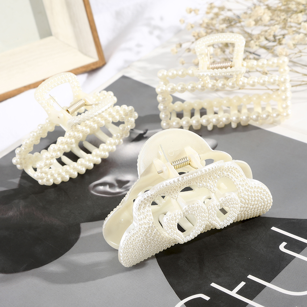 Kẹp tóc HAIMEIKANG đính ngọc trai thời trang cho nữ