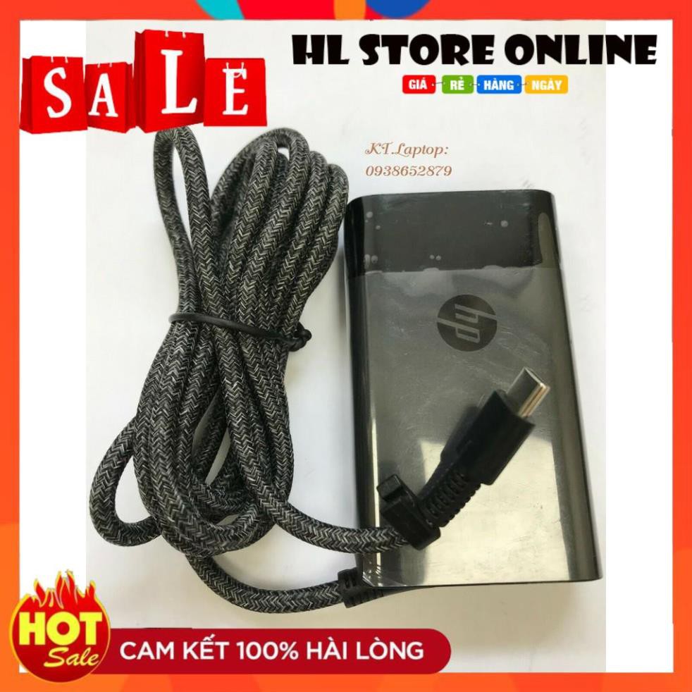 💖 Sạc ADAPTER HP 20V-3.25A ,5V-3A,12V-5A,15V-5A (Type C) (65W) HP Spectre Folio 13 HP Spectre x360 Chính Hãng