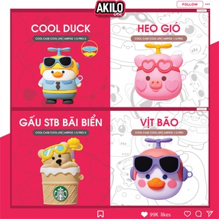 Case Airpod 2 tai nghe bluetooh iphone cao cấp thời trang dễ thương cute Airpod 1/2/pro AKILO