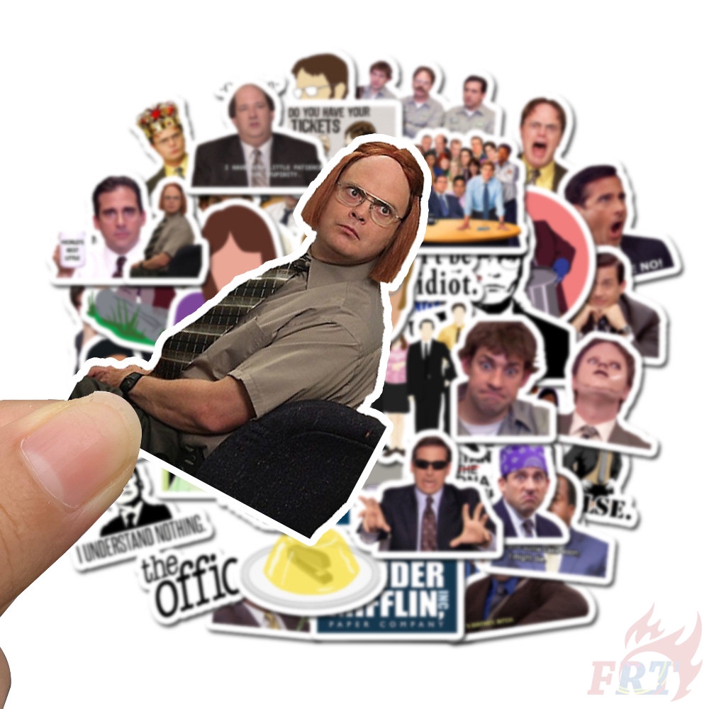 Bộ 50 miếng hình dán họa tiết The office chủ đề số 01 NBC kiểu dáng thời trang DIY