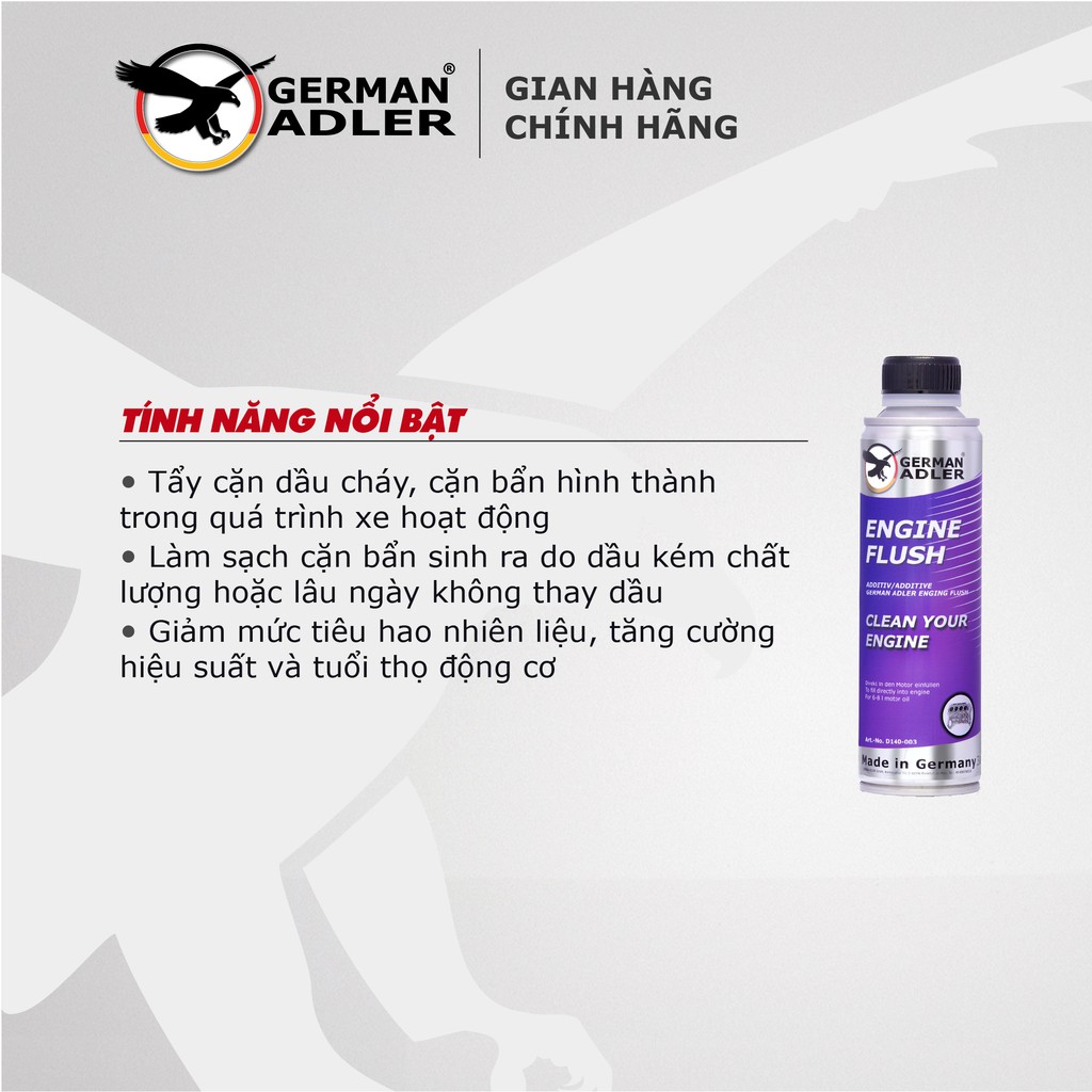 Súc Rửa Động Cơ German Adler Engine Flush
