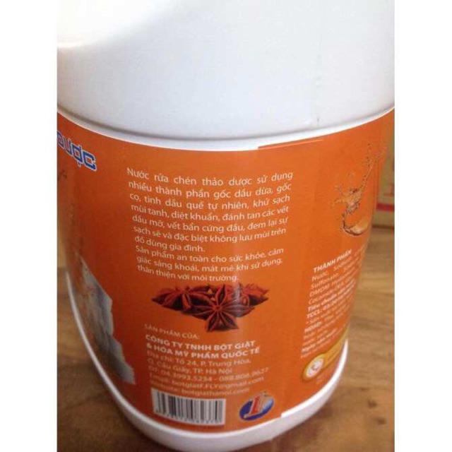 Nước rửa chén bát tinh dầu quế