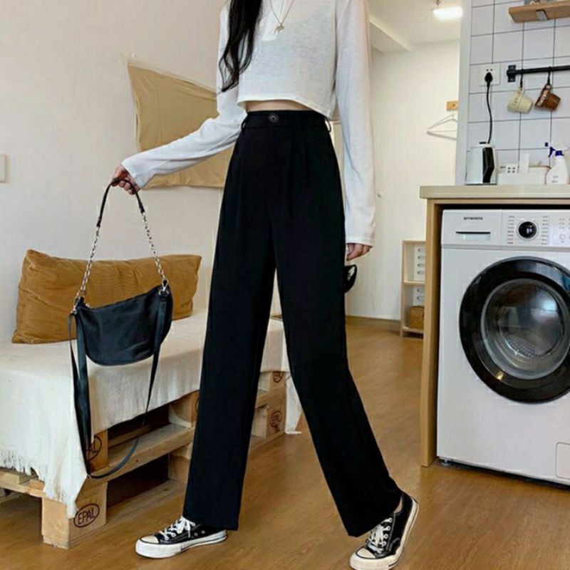 quần ống rộng lưng chun kháo giữa 3200
