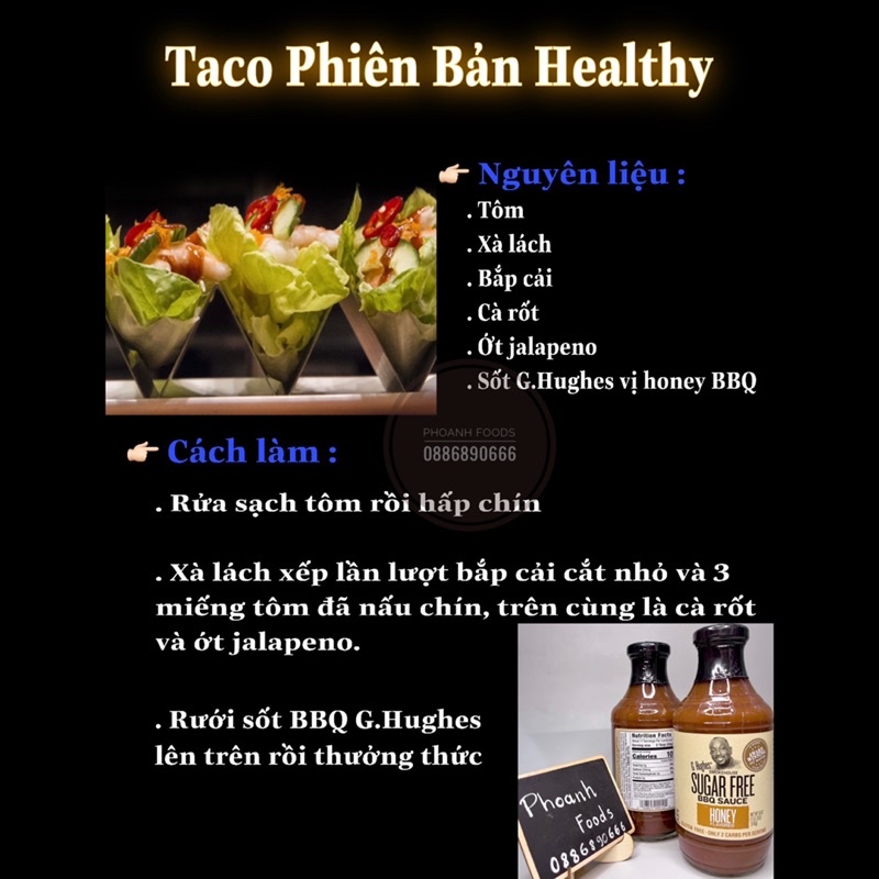Sốt Ướp - chấm G Hughes  - sốt ướp thịt,rau ăn kiêng