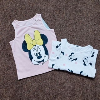 Set 2 áo ba lỗ bé gái cotton 2-6y