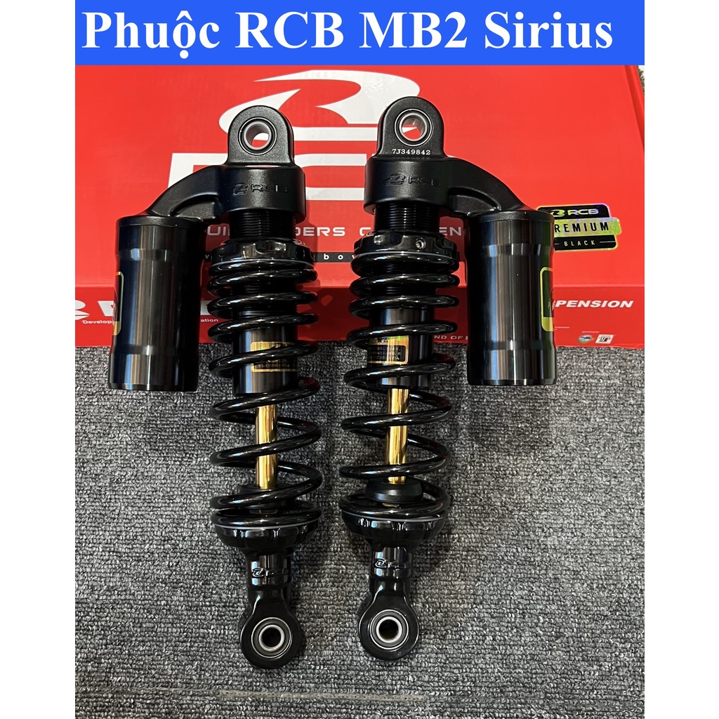 Phuộc RCB MB2 Sirius 275mm Đen Ty Vàng Chính hãng