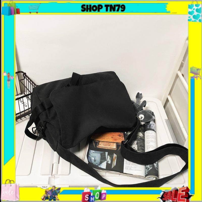 Túi tote đeo chéo nam nữ vải canvas phong cách ulzzang unisex giá rẻ đi học đi chơi CV108