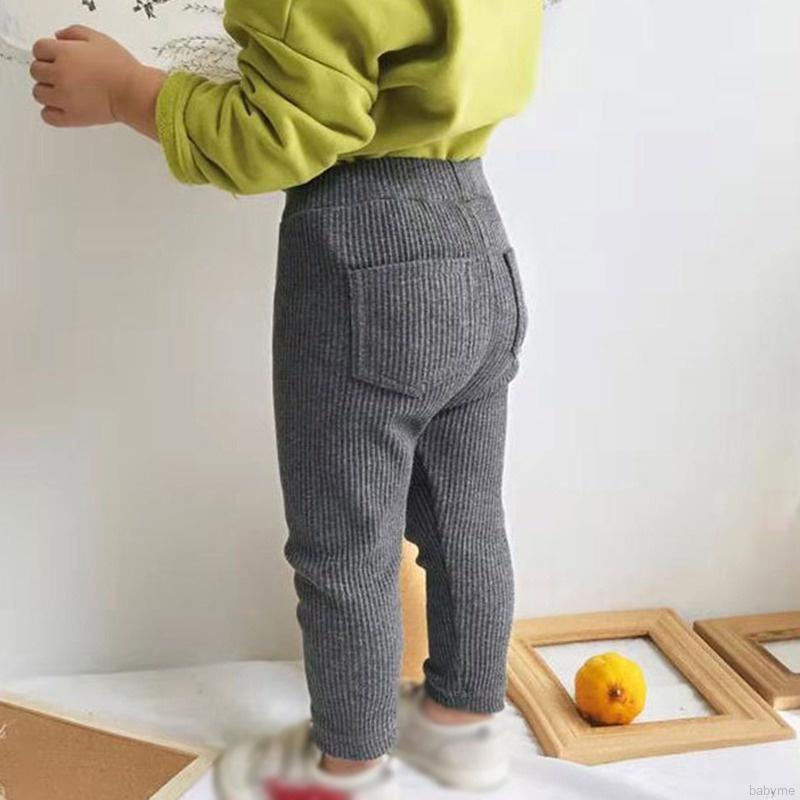 Quần legging bằng cotton mỏng may túi thời trang cho bé