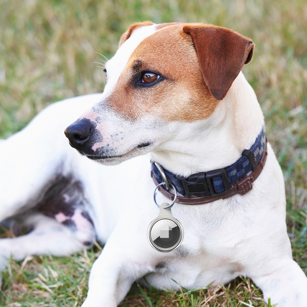 IKey Soft TPU Plating Protective Case For Air Tag Lightweight Anti-Lost Alarm Tracker Anti-Scratch Air Tag With Keychain Anti-Loss Design