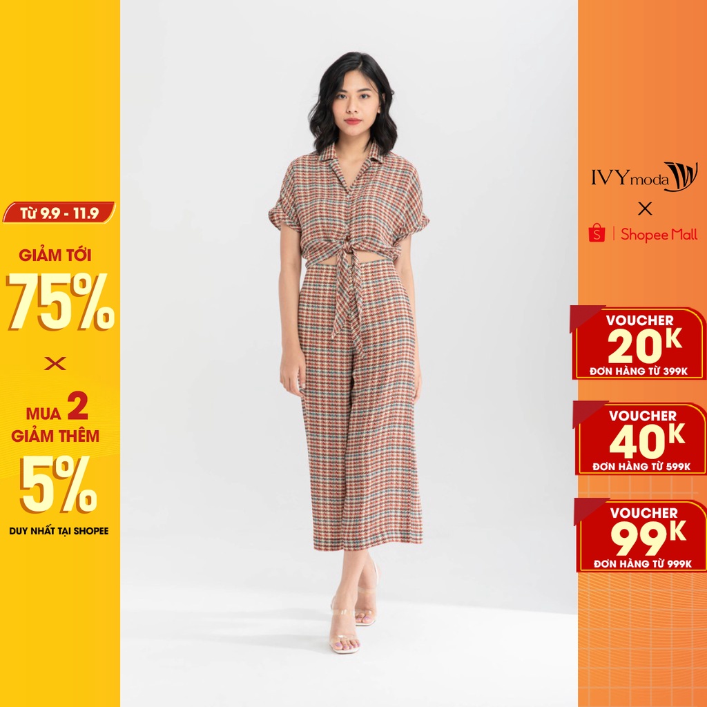 Quần lửng ống suông nữ IVY moda MS 21M6330