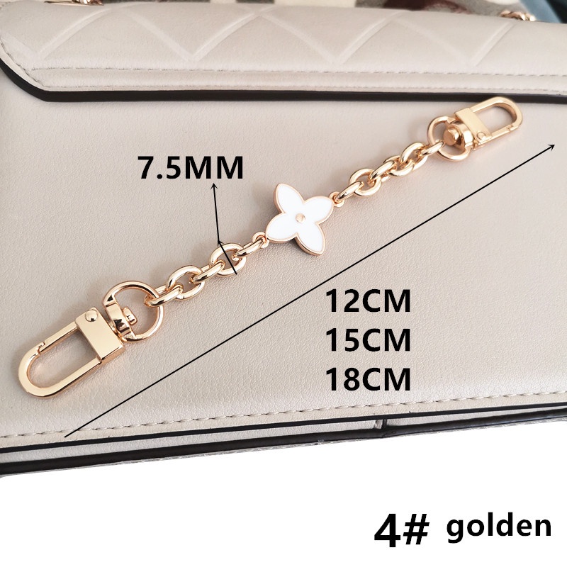 Phụ Kiện Dây Xích Mở Rộng Túi Xách Đeo Chéo Vai Họa Tiết Cỏ Bốn Lá Dây Xích Bốn Lá Mở Rộng Đa Năng Cao Cấp Dễ Phối Đồ Túi Xích