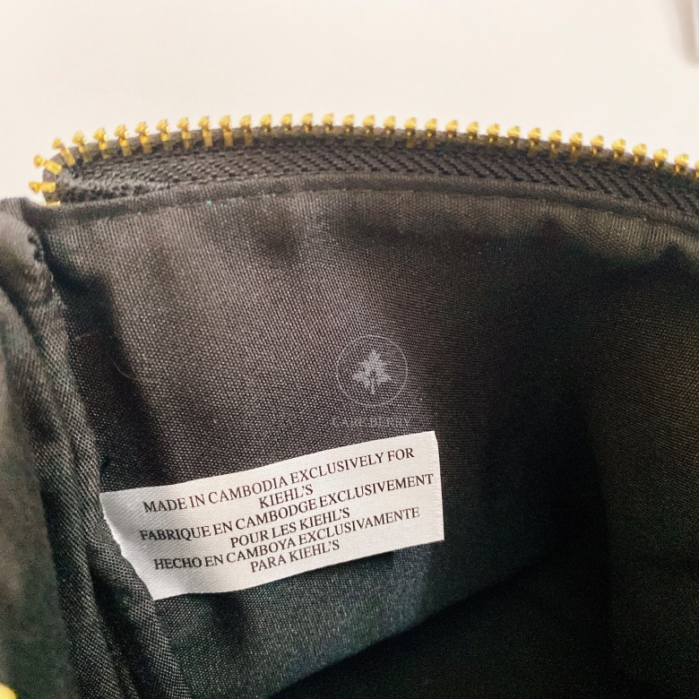 Túi mỹ phẩm Kiehl’s, Túi du lịch Kiehls, Túi trang điểm Kiehl's bag
