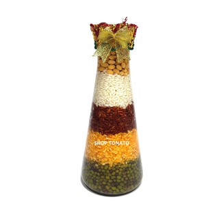Chai ngũ cốc tháp tròn cao 19cm