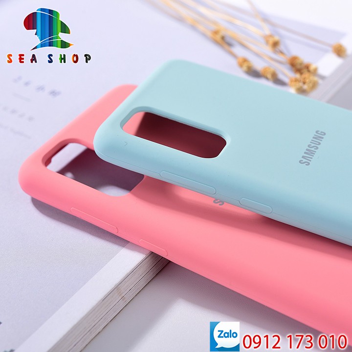 Ốp lưng chống bẩn Samsung Galaxy S20 & S S20 Ultra & S20 Plus - Viền nhựa dẻo - Bên trong có lớp nhung bảo vệ