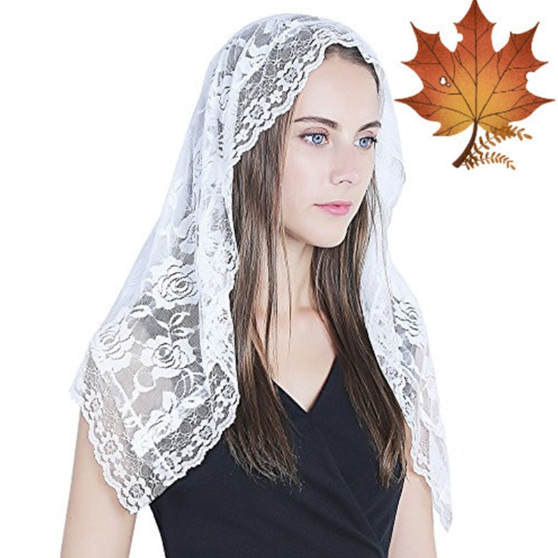 Mạng Che Mặt Bằng Vải Sheer Phối Ren Phong Cách Tây Ban Nha Dành Cho Đám Cưới