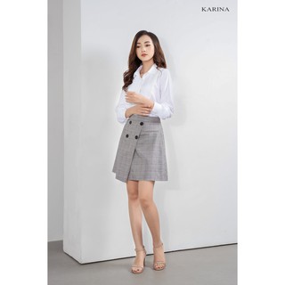 Chân váy kẻ dáng A