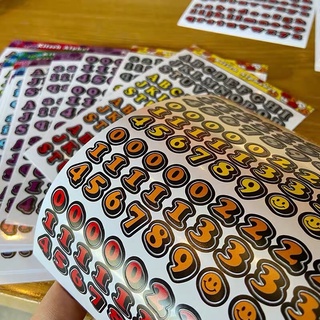 Kitalpha stickers_ Trang trí top, sổ