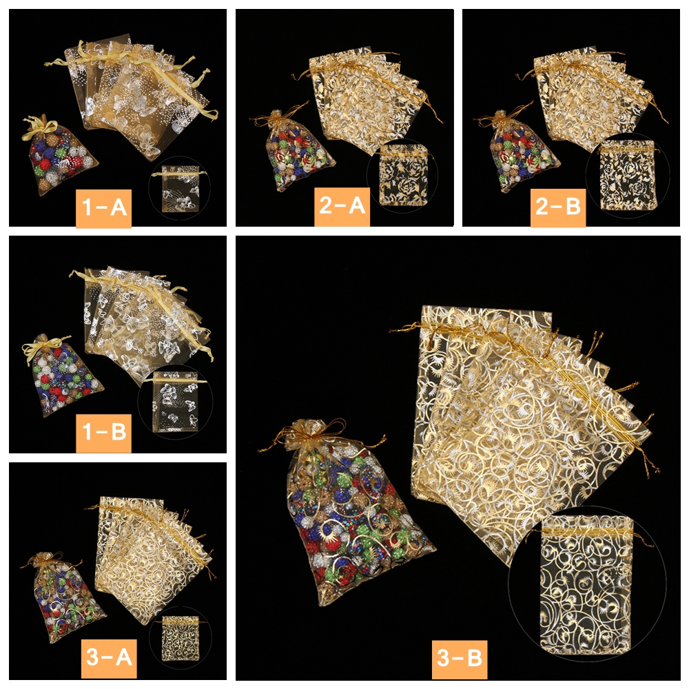 lontime 100Pcs Gift Pouches Bag Party Favours Sweet Biscuit Candy Treat Pack