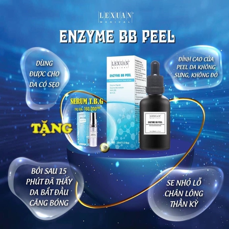 ENZYME BB PEEL Lê Xuân - mua peel da tặng serum tbg
